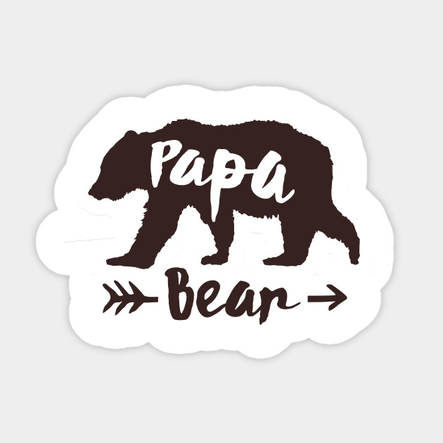Papa Bear Family Matching Shirts Pregnancy New Baby Fatherhood Reveal Announcement Gift Idea Papa Bear Sticker Teepublic