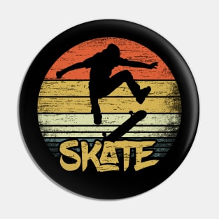 Vintage Skate Skateboard Skateboarding Cloathing Kickflip Ollie Pin