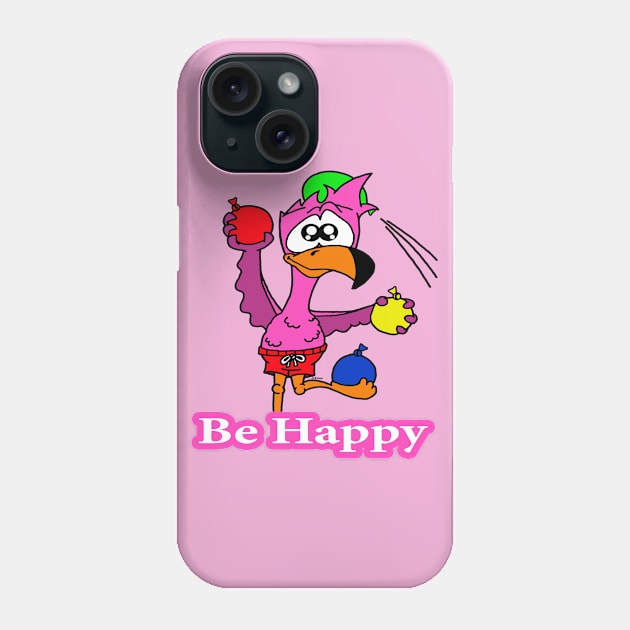 Be Happy Phone Case by BogusPunkin Studios 