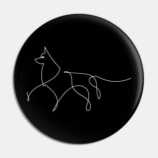 Dog | One Line Artist | Minimal Art | One Line Art | Minimalist Pin