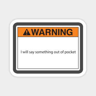 Warning label Magnet