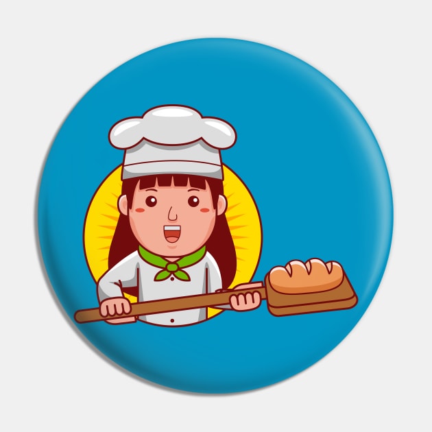 Baker Woman Pin by MEDZ