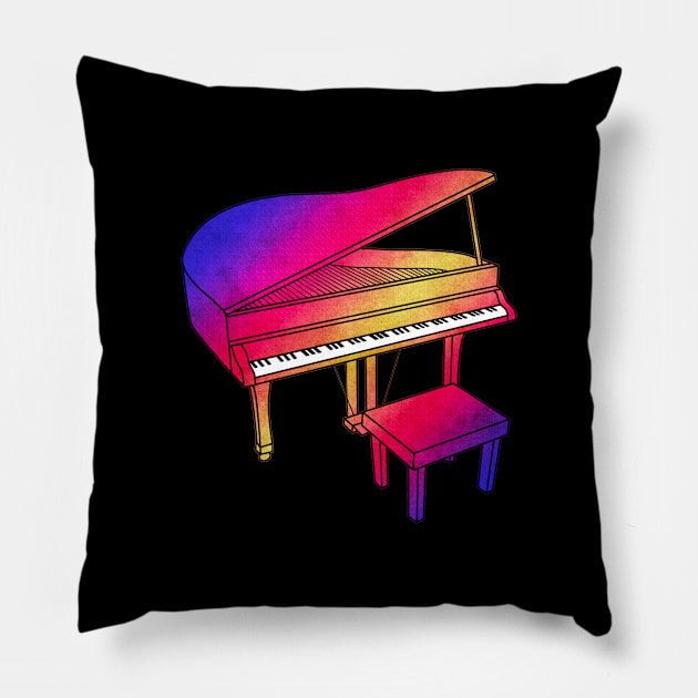 Piano Pillow by Kelly Louise Art