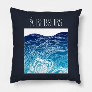 À rebours: a marine landscape Pillow