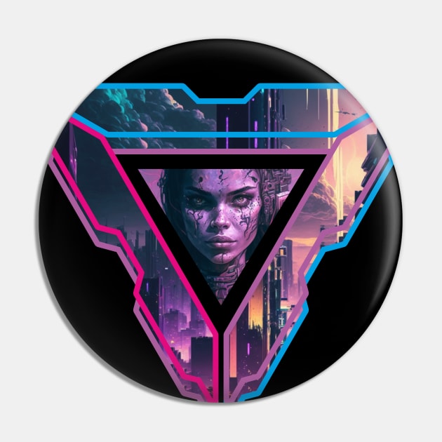 SF Triangle - Futuristic Design Pin by FutureHype