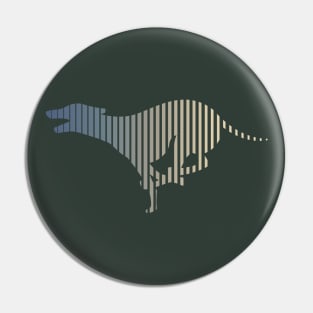 Whippet Multi-color Animal Gradient Pin