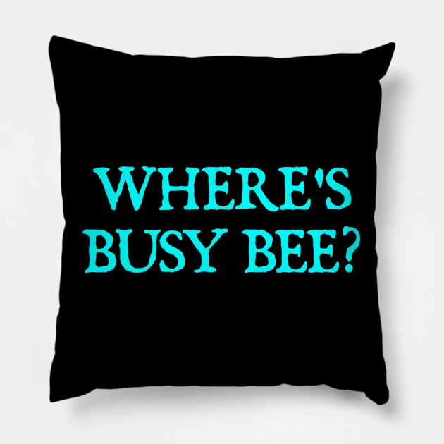 Busy Bee Best In Show Pillow by  hal mafhoum?