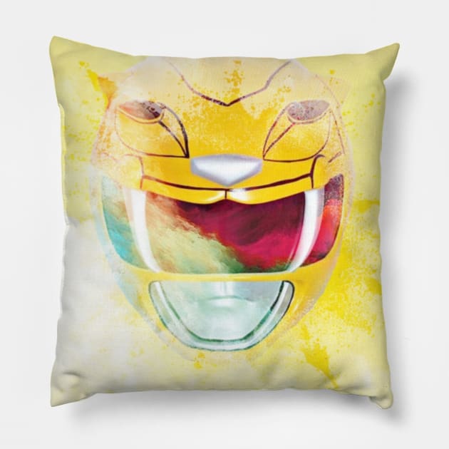 YELLOW RANGER IS THE GOAT MMPR Pillow by TSOL Games