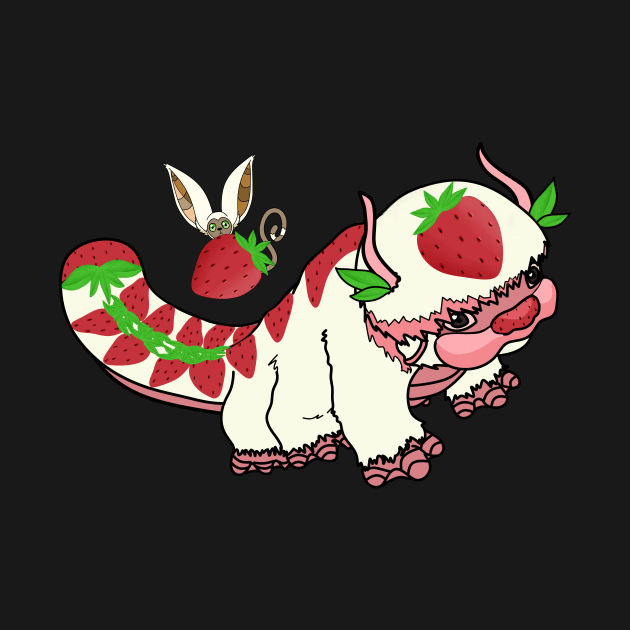 Appa and Momo Strawberry Design by CITROPICALL
