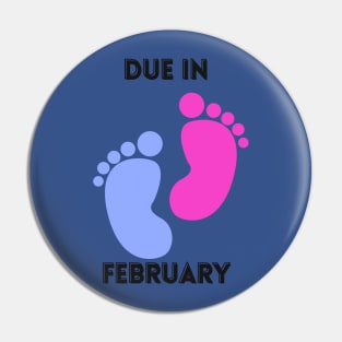 Due in February Footprint Design for Mom to Be Pin