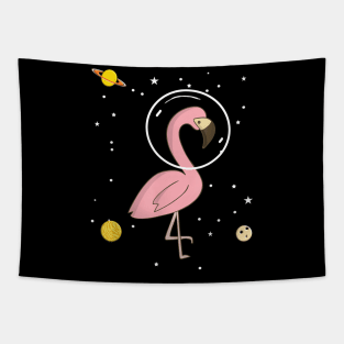 Flamingo In Space Flamingo Astronaut Gift Tapestry