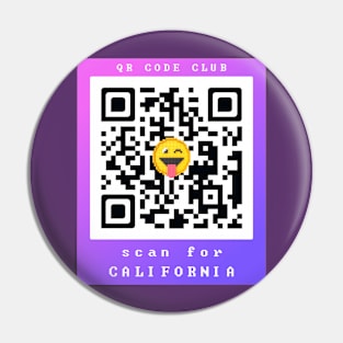 Scan for California, Qr Code Funny Memes -2 Pin