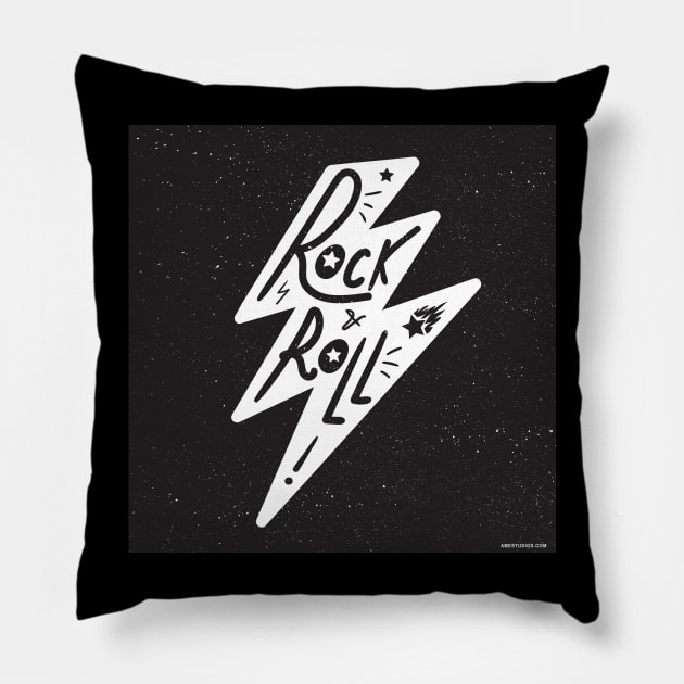 Rock & Roll Space Pillow by AME_Studios