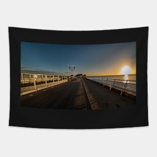 Fisheye view captured on Cromer pier at sunrise Tapestry