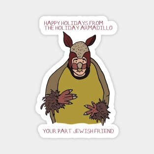 Holiday Armadillo Magnet