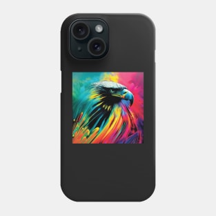 Bald Eagle in Striking Rainbow Colours Phone Case