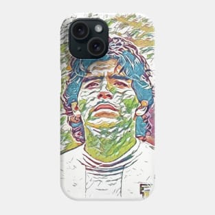 Maradona / Legend of Argentina - Abstract Portrait Phone Case