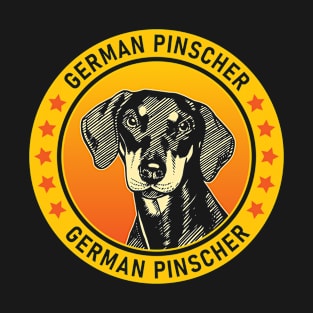 German Pinscher Dog Portrait T-Shirt
