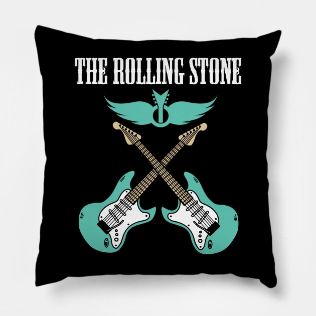 THE ROLLING STONE BAND Pillow by dannyook