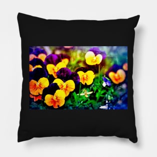 Pansies 12 Pillow