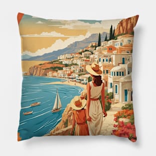 Alexandreia Greece Vintage Tourism Travel Pillow