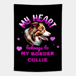 My Heart Belongs to my Border Collie Tapestry