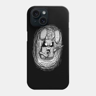 BLACK METAL BUNNY Phone Case