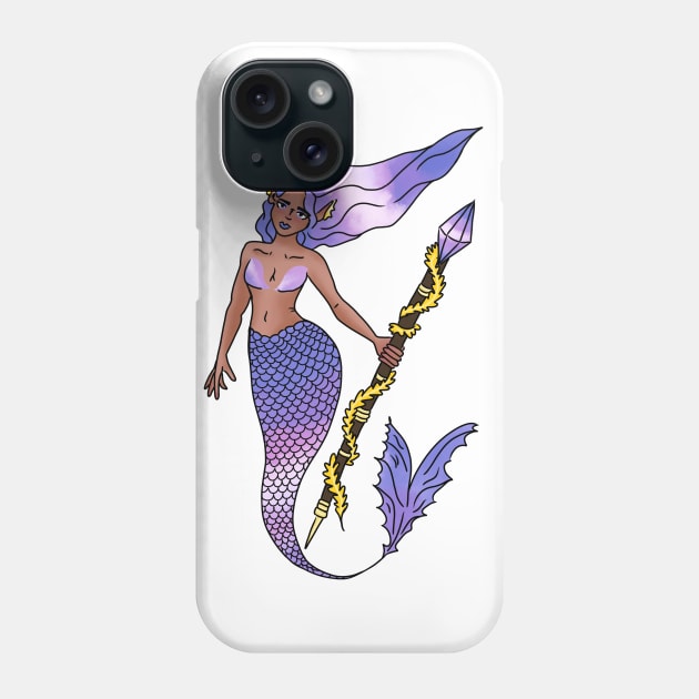 Trans pride magical Mermaid Phone Case by TheDoodlemancer