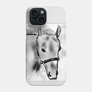 Horse head drawing Phone Case