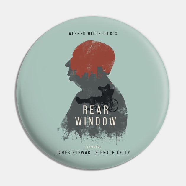 Alfred Hitchcock's Rear Window Pin by MonoMagic