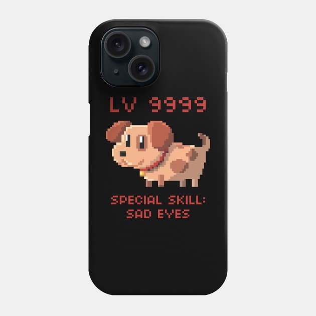 Overpowered Pixel Puppy Phone Case by SaruHime