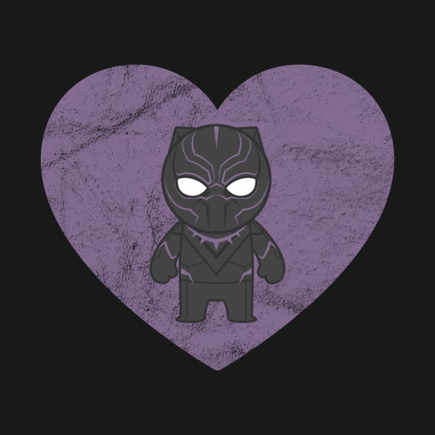 Chadwick Boseman & Wakanda Forever in Our Hearts (Kawaii Black Panther) by gabradoodle