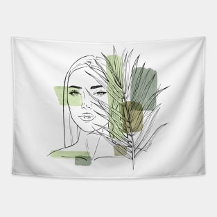 tropical girl Tapestry