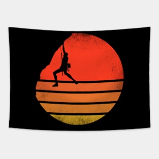 Vintage Rock Climbing Bouldering Tapestry