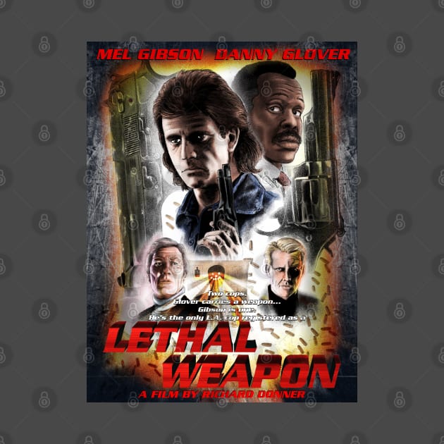 Lethal Weapon Movie Poster by CrazyPencilComics