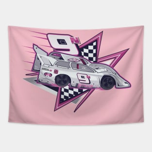 RC Pink White Simply Nine Tapestry