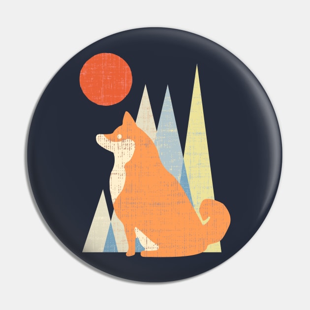 Waiting for you Shiba Inu Pin by huebucket