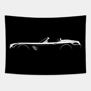 Mercedes-Benz SLS AMG GT Roadster (R197) Silhouette Tapestry