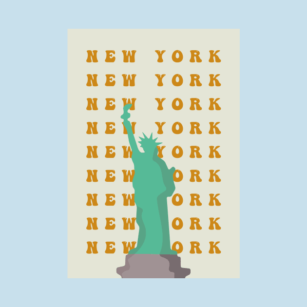 Statue of Liberty - New York Graphic Tee by TheMEXimalists