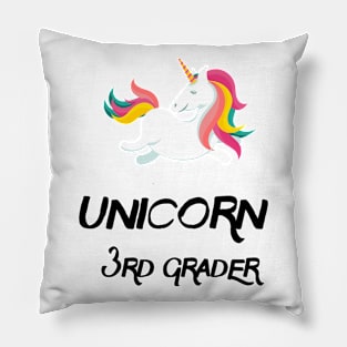 Back To School Trendy Unicorn Lover Gift For Girls - Unicorn 3rd Grader Pillow