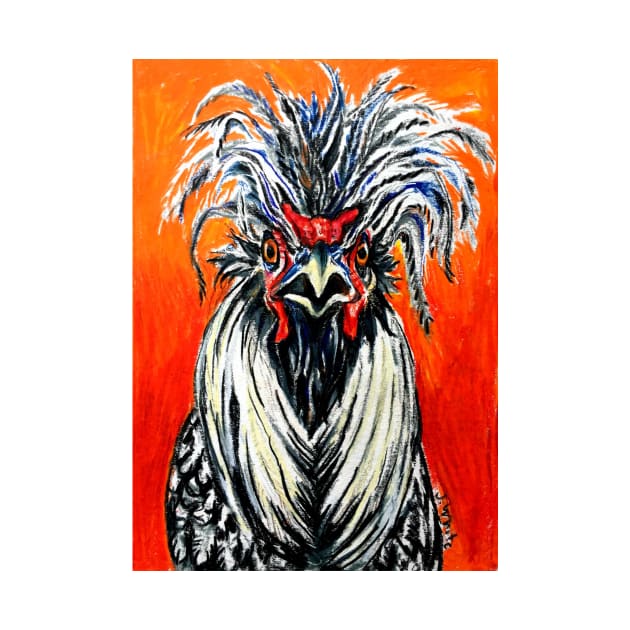 Fiery Polish Rooster, Roody by jenesaiscluck