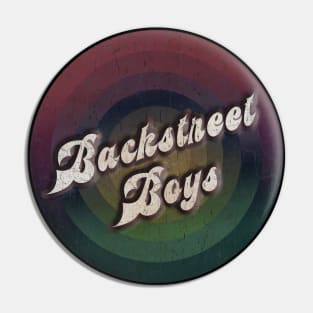 retro vintage circle Backstreet Boys Pin