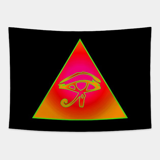 All Seeing Eye / Eye of Horus Tapestry by PhantomLiving