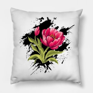 Bright Tulip - Ink Pillow