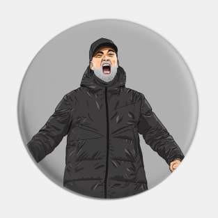 Jürgen Klopp without glasses Pin