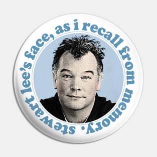 Stewart Lee's Face, As I Recall From Memory Pin