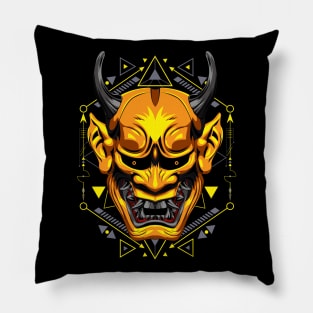 oni japanese japan demon samurai devil Pillow