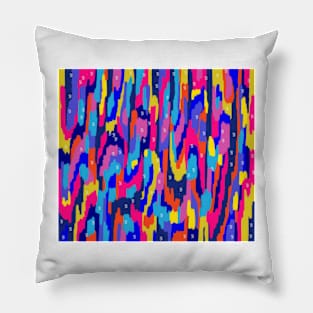 Coloring Box Abstract Print Pillow