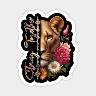 Lion Couple Matching Magnet