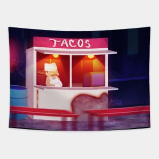 tacos at midnight Tapestry